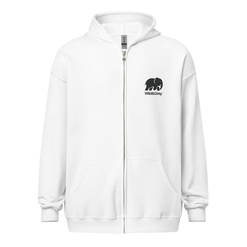Elephant Conservation - Full Zip Womens Hoodie